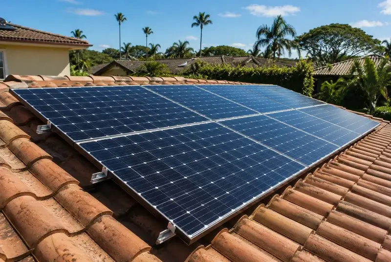Installation de panneaux solaires à Sumène